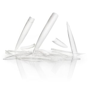 Clear stiletto fantasy tips 10pc