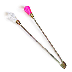 Gem Stirrer - Pink - Clear