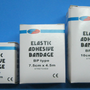 Plaster Adhesive Elastic - 25mmx4.5m HC White EAB Sports Bandage