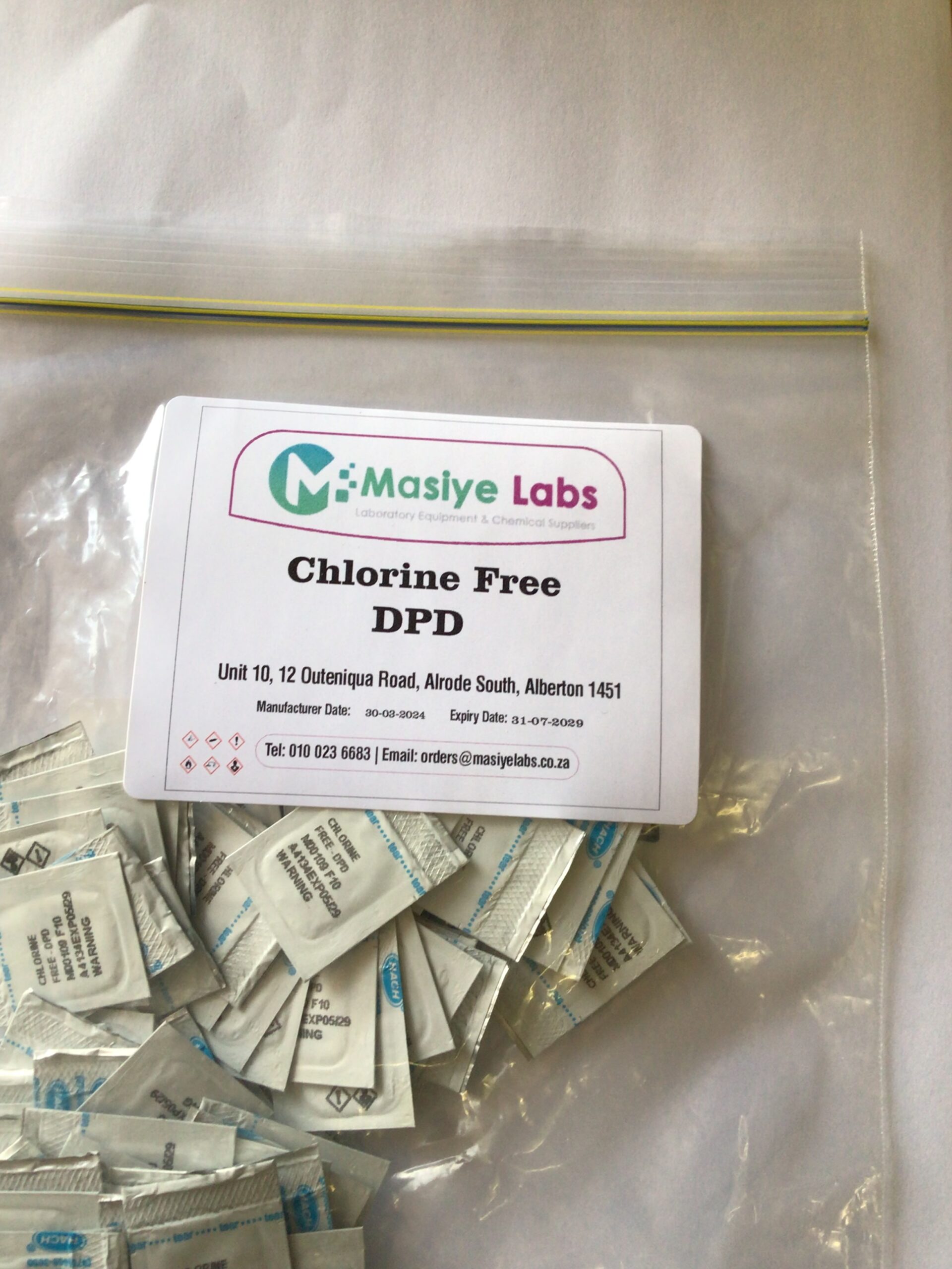 DPD Free Chlorine PP 10mL 100/pk