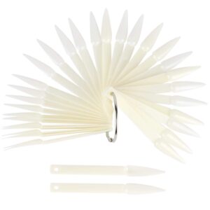 Nail pops display set - Stiletto (Clear / Natural) 50pcs