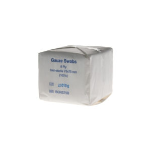 Non Woven Gauze Swabs Non Sterile 75 x 75mm 8ply 100’s