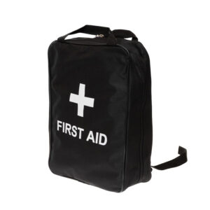 Regulation 3 First Aid Kit in Black Grab Bag With Back Straps