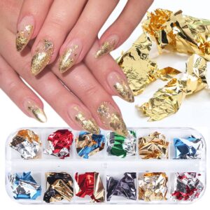 Nail Art Leaf Foil 12 design set