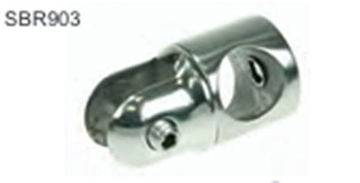 Shower Door STABILISER BAR FITTING REVOLVING ALUM SBR903/CP /SBR903/PC