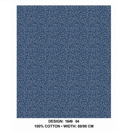 3 Cats Fabric - CW04 - Des 1-14 - Blue and White - Image 7