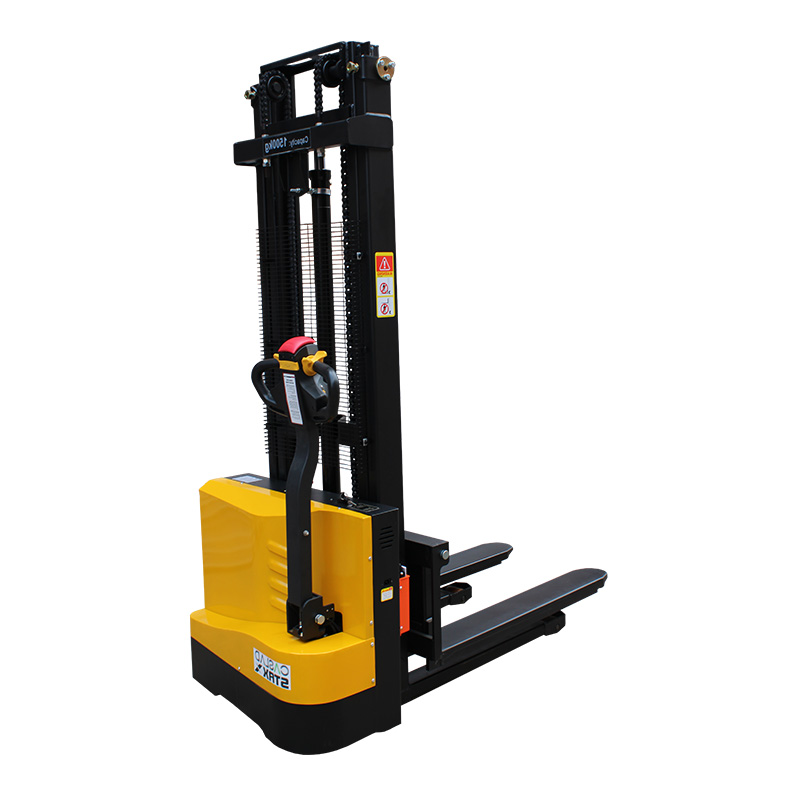 1.5T Fully Electric Stacker with Adjustable Forks Capacity 1500kg Lift Height 3300mm