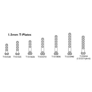 1.5mm T-Plates : Compression (UK Import)