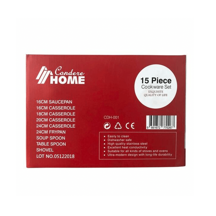 Condere - 15pc Cookware Set - Image 3
