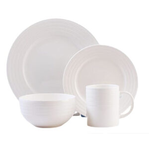 Dinner Sets - 16pc - Porcelain Embossed