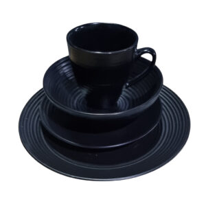 Dinner Sets - 16pc Embossed Stripe