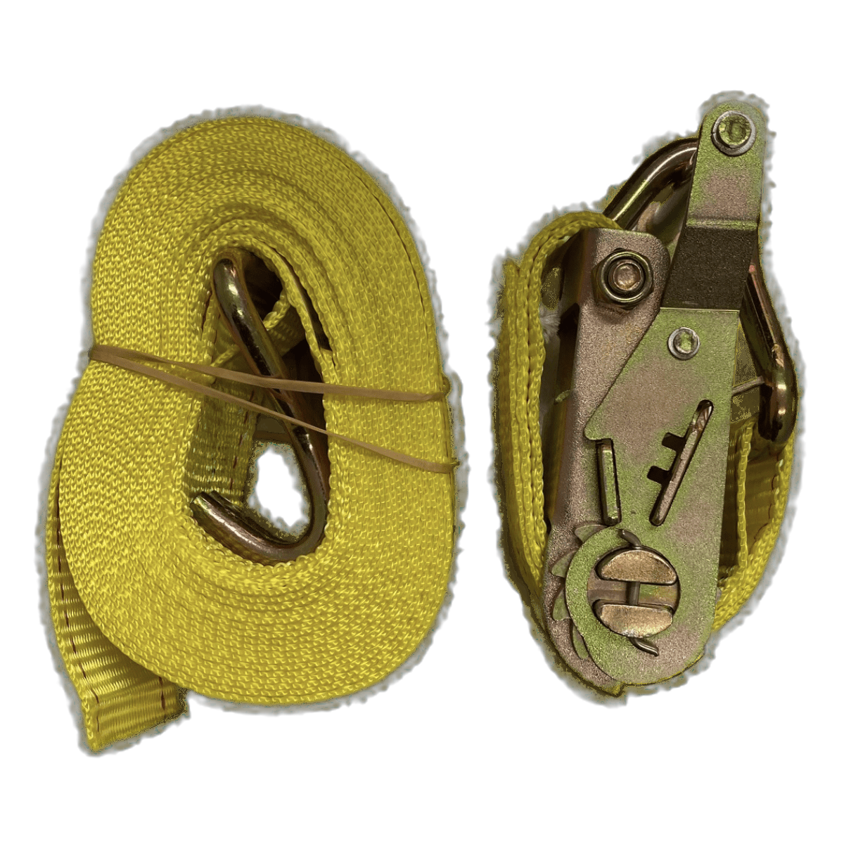2 TON RATCHET & 50MM X 6M YELLOW STRAP – Sold per unit, MOQ 20 or MOQ 50