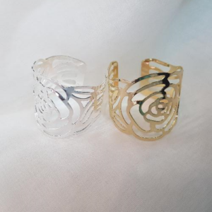 Napkin Rings - Rose Cutout