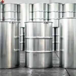 210L Open Top Galvanised Steel Drum – Heavy Duty Storage & Transport Barrel (incl. lid and clamp)