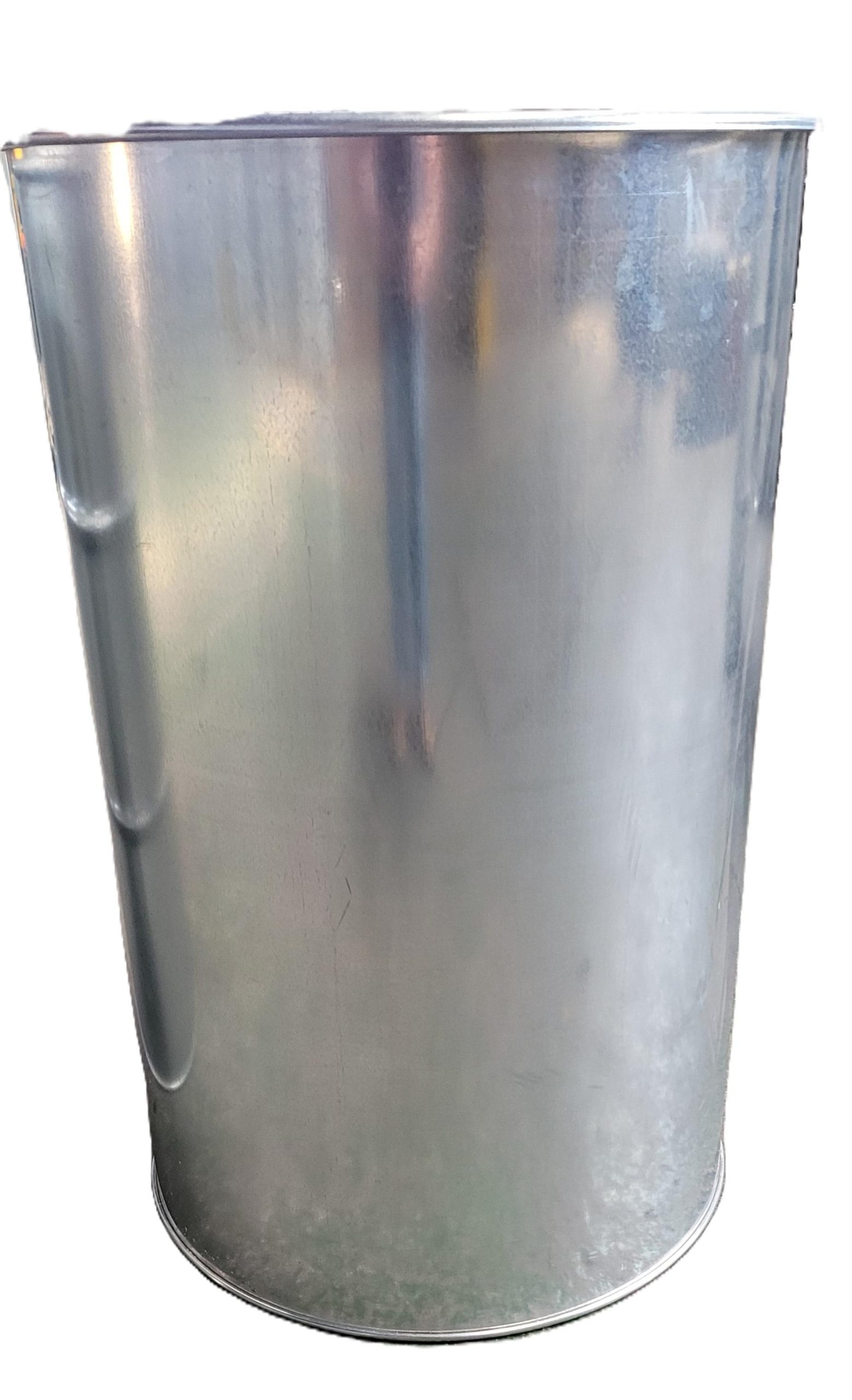 230L Open Top Galvanised Steel Drum – Heavy Duty Industrial Storage Barrel – Incl. lid and clamp - Image 2