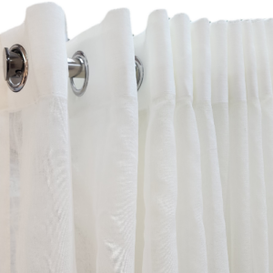 Plain Sheer Eyelet Tape Ready Made 5mt x 2.2