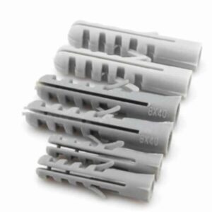 Building Fasteners Plastic Wall Plugs Grey 5mm – 14mm (Packs of 100)