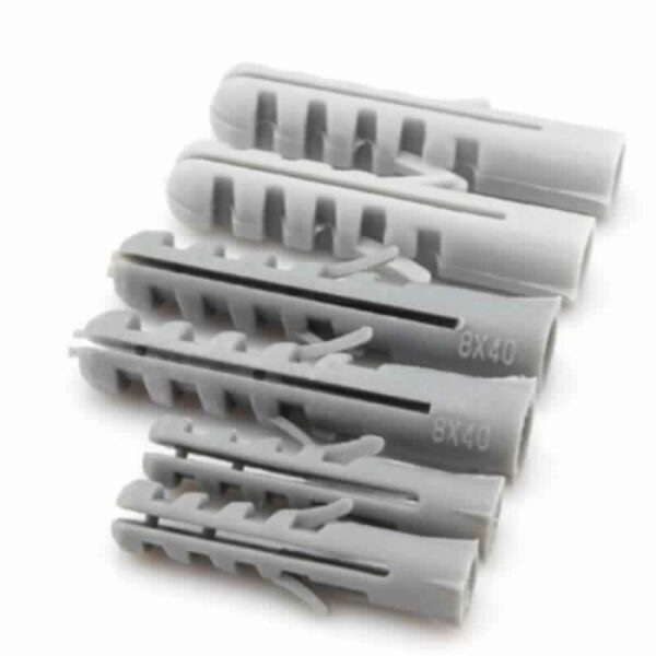 Building Fasteners Plastic Wall Plugs Grey 5mm – 14mm (Packs of 100)