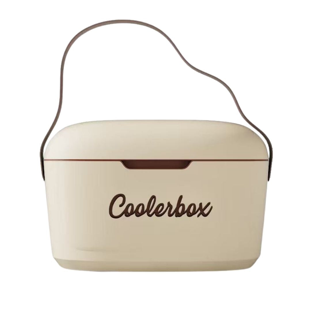 Portable Cooler Box with Leather Strap Handles - 20L - Image 3