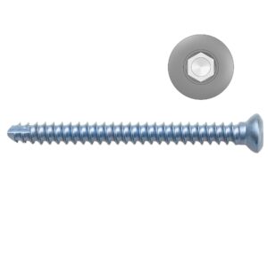 2.0mm Titanium Self-tapping Cortical Screws - Hexagonal Head (German Import)