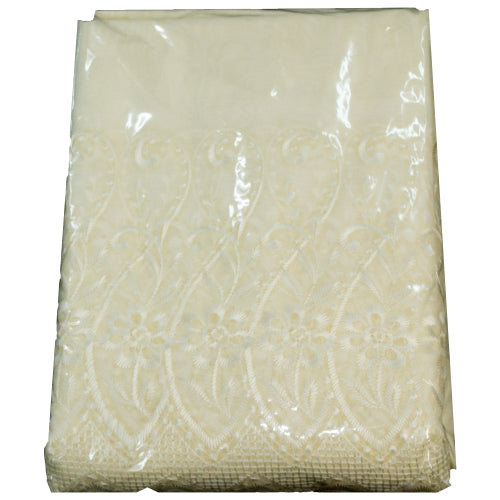 Ready Made Lace Sheer - Embroidered Voile - 5m - Image 2