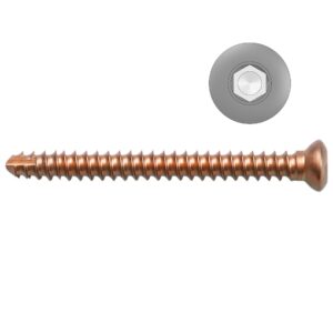 2.4mm Titanium Self-tapping Cortical Screws - Hexagonal Head (German Import)