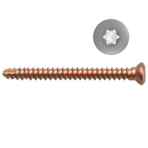 2.4mm Titanium Self-tapping Cortical Screws - Star Drive (German Import)