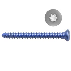 2.7mm Titanium Self-tapping Cortical Screws - Star Drive (German Import)