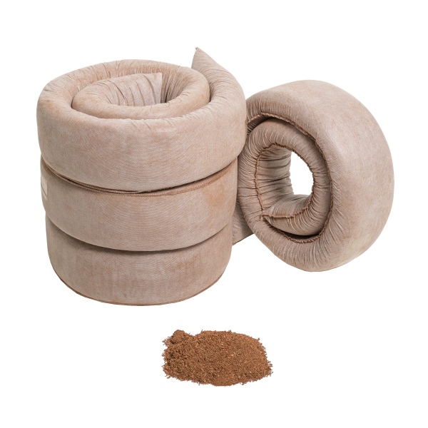 CONTAINED ABSORBENTS – 2M X 125 OIL ABSORBENT BOOMS (4 P/BAG) and 2M X 125 CHEMICAL ABSORBENT BOOMS (4/BAG)
