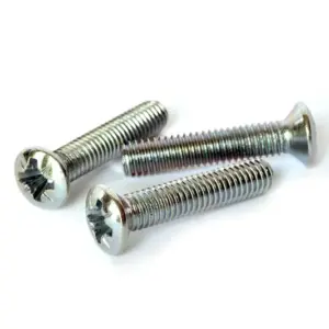 Machine Screws Pan Pozi Zinc 3 x 6 – 6 x 50 (Packs of 100)
