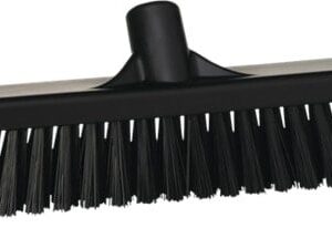 Vikan Hard and Soft Broom Black 410mm
