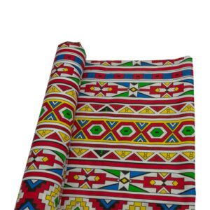 Printed Polycotton - Ndebele Design