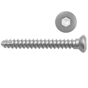 3.5mm Self-tapping Cortical Screws - Hexagonal Head - - Stainless Steel (German Import)