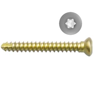 3.5mm Titanium Self-tapping Cortical Screws - Star Drive (German Import)