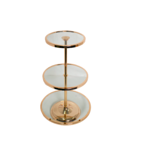 Display Stand - 3 Tier Glass cake stand