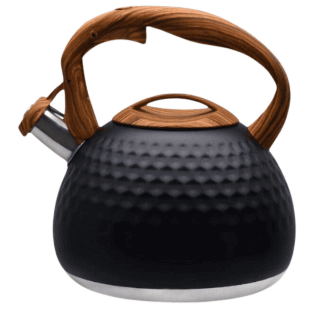 Stove Top Kettle - Wooden Handle 3L Embossed