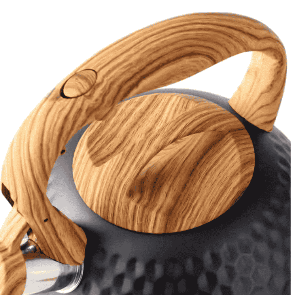Stove Top Kettle - Wooden Handle 3L Embossed - Image 4
