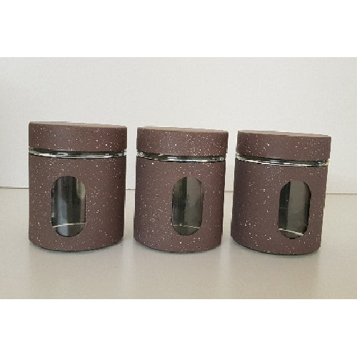 Canister Sets - 3 Pcs Sets Marble Look - Image 2