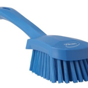 Vikan Medium Short Handle Washing Brush Blue 270mm