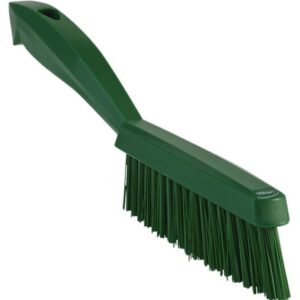 Vikan Hard Narrow Short Handle Hand Brush Green 300mm