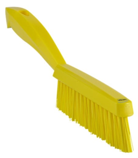 Vikan Hard Narrow Short Handle Hand Brush Yellow 300mm