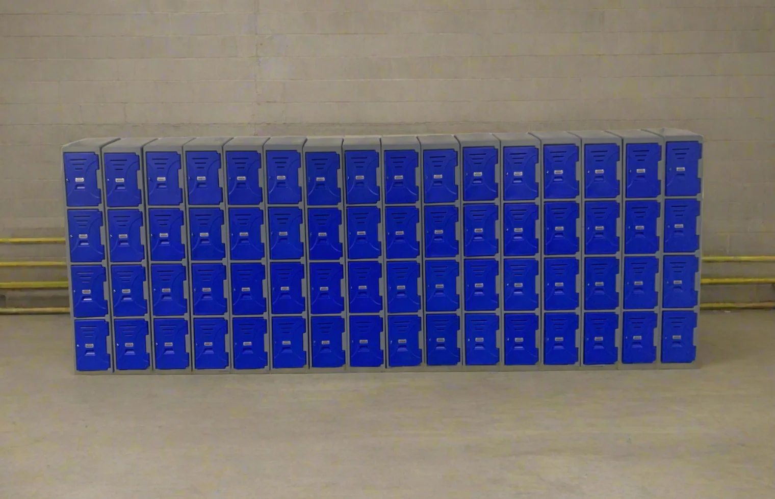 4 Tier Plastic Locker with Pad Lock Assembly – 310mm(W) x 455mm(L) x 1930mm(H) - Image 4