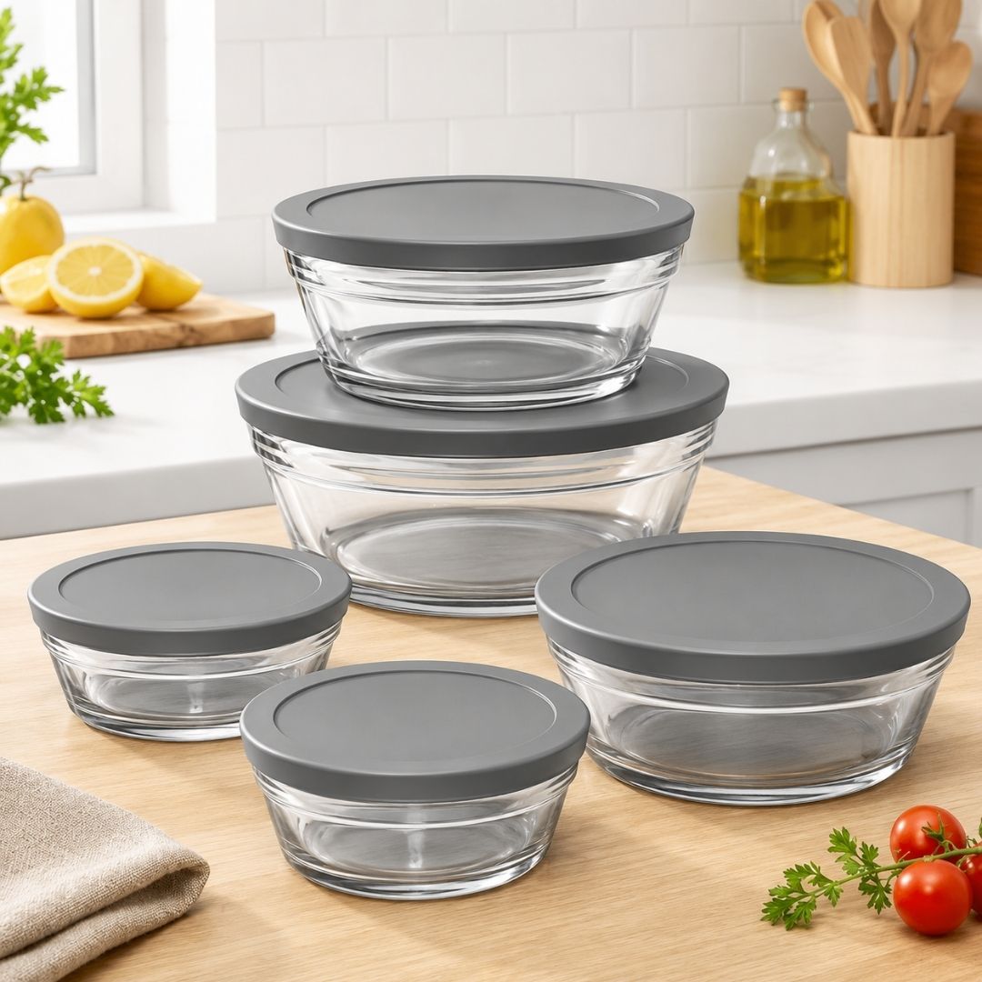 Glass Food Container Set - 5 Pc - Image 3