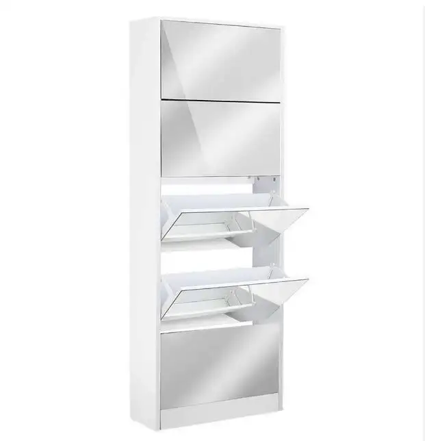 Shoe Cabinet - 5 Door Mirror - Image 3