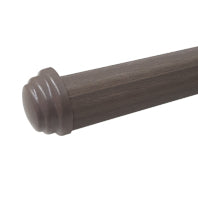 Curtain Poles - 65mm 1/2 Round + Endcaps - Image 4