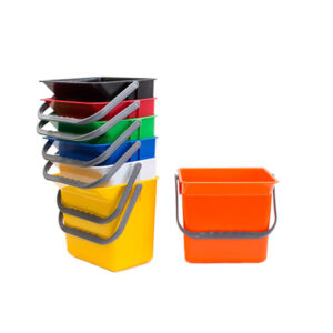 HEAVY DUTY PLASTIC BUCKET 6LT – Black, Blue, Green, Red, White, Yellow and Orange