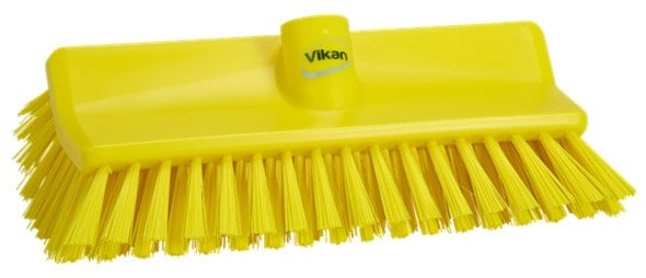 Vikan High and Low Medium Brush Yellow 265mm