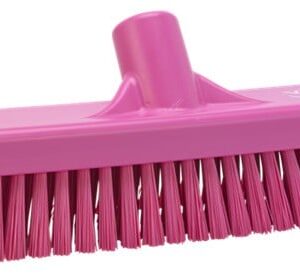 Vikan Hard Wall and Floor Washing Broom Pink 305mm