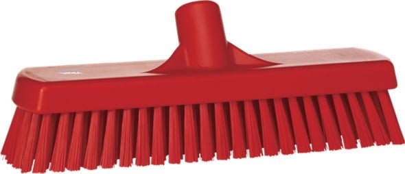 Vikan Hard Wall and Floor Washing Broom Red 305mm