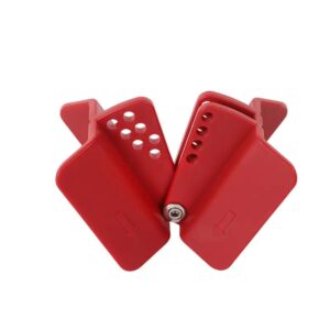 Lockout Butterfly Valve 4mm Diameter Red